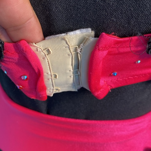 Hot Pink & Black Jazz Costume In Excellent Condition Size XLC - Picture 8 of 9